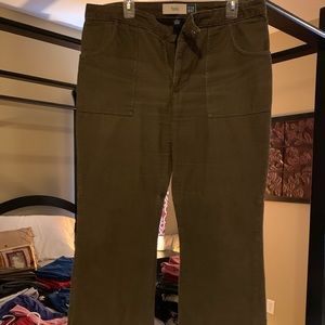 Brown corduroys. Bootcut